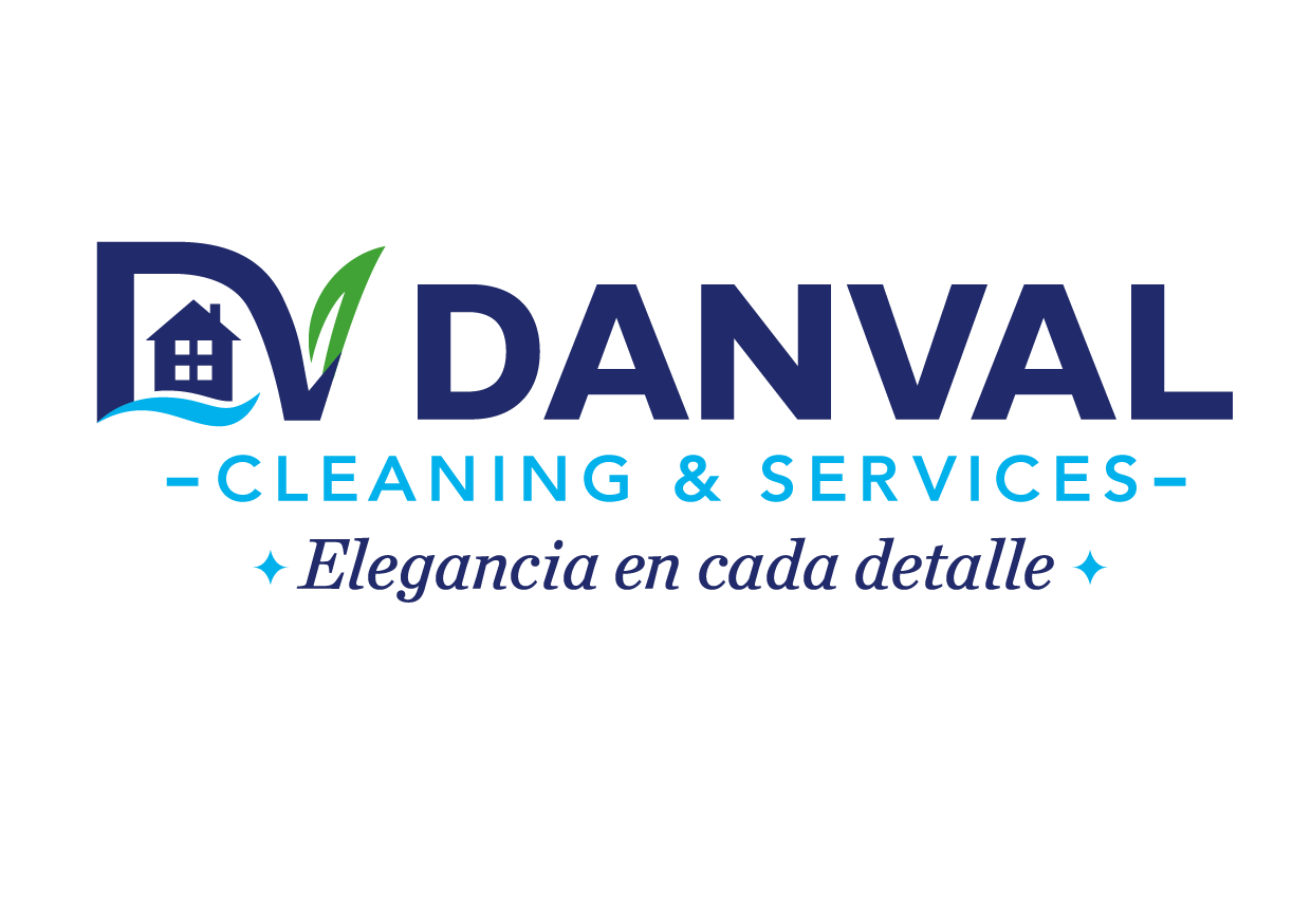 Logotipo Danval Cleaning Services Slogan Español